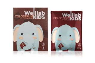 Детский напиток WELLLAB KIDS COLOSTRUM со вкусом «Шоколад», 5 саше